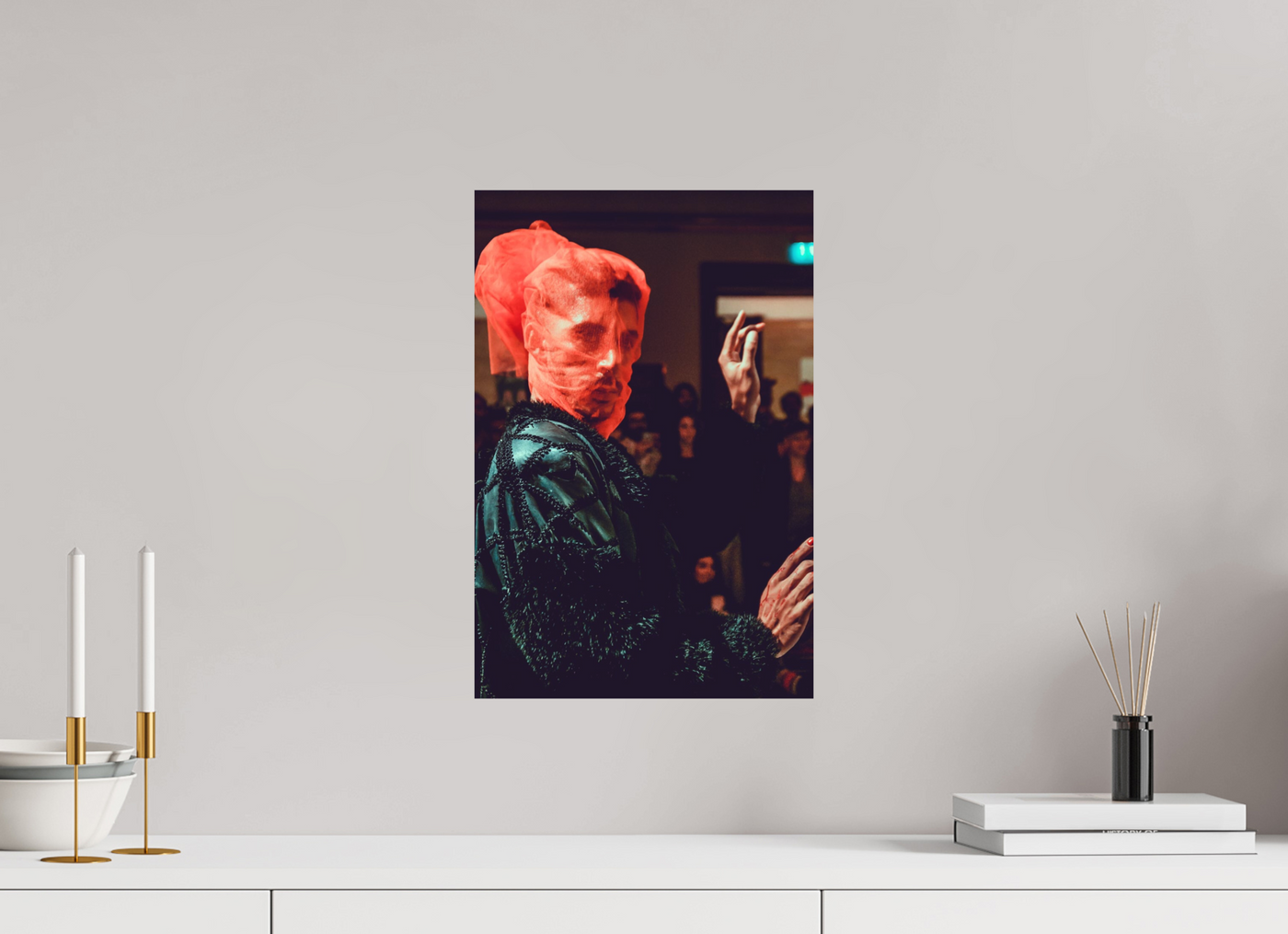 30 x 45 cm, No Frame Fuji Cristal Archive Silk The Crimson Veil
