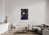 80 x 120 cm, Framed Photo print on aluminum Dibond Maple Nature Framed Respiration