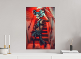 40 x 60 cm, No Frame Fuji Cristal Archive Silk Gridlock on the Stairs