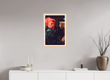 40 x 60 cm, Framed Photo print on aluminum Dibond Maple Nature The Crimson Veil
