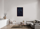80 x 120 cm, Framed Photo print on aluminum Dibond Maple Nature 1
