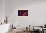 90 x 60 cm, Framed Photo print on aluminum Dibond Maple Nature 2