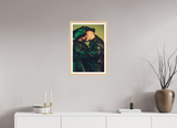 40 x 60 cm, Framed Photo print on aluminum Dibond Maple Nature Emerald Leather