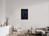 60 x 90 cm, Framed Photo print on aluminum Dibond Maple Nature 1