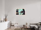 90 x 60 cm, Framed Fuji Crystal DP II Silk Maple Nature Steel & Sovereignty