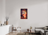60 x 90 cm, Framed Photo print on aluminum Dibond Maple Nature The Textile Visage